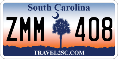 SC license plate ZMM408