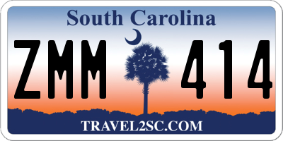 SC license plate ZMM414