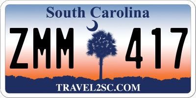 SC license plate ZMM417