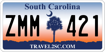 SC license plate ZMM421