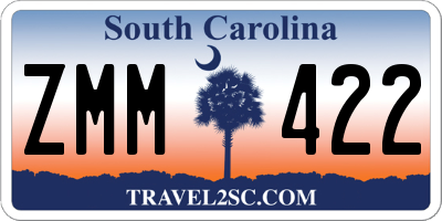 SC license plate ZMM422