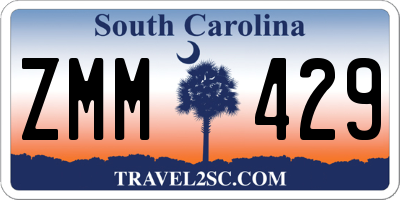 SC license plate ZMM429