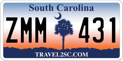 SC license plate ZMM431