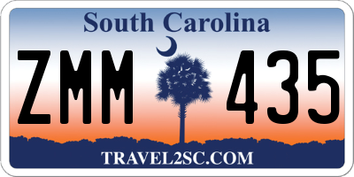 SC license plate ZMM435