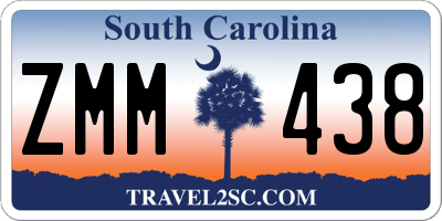 SC license plate ZMM438