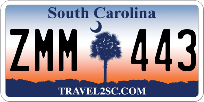 SC license plate ZMM443