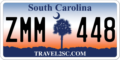 SC license plate ZMM448