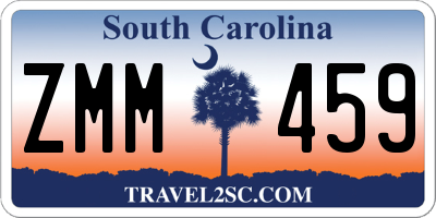 SC license plate ZMM459