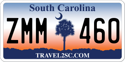 SC license plate ZMM460