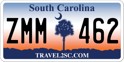 SC license plate ZMM462
