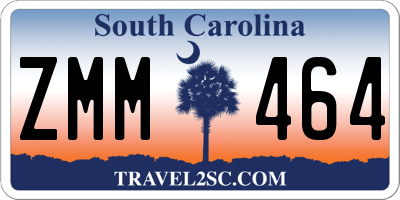 SC license plate ZMM464