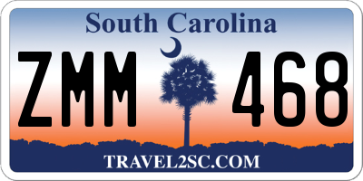 SC license plate ZMM468