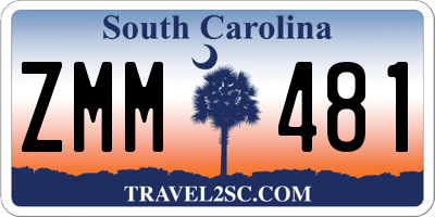 SC license plate ZMM481