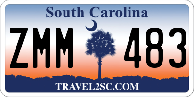 SC license plate ZMM483