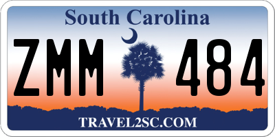 SC license plate ZMM484