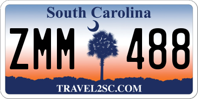 SC license plate ZMM488
