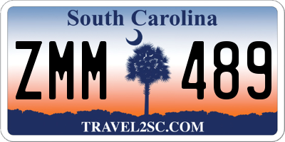 SC license plate ZMM489