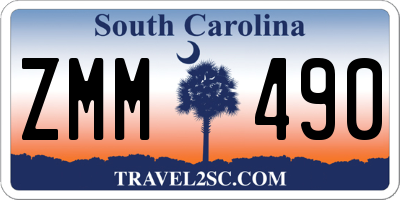SC license plate ZMM490