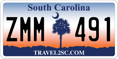 SC license plate ZMM491