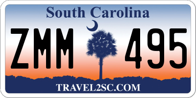 SC license plate ZMM495