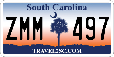 SC license plate ZMM497