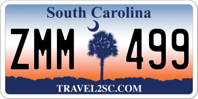 SC license plate ZMM499