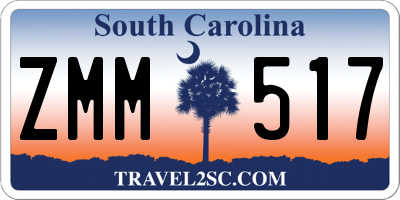 SC license plate ZMM517