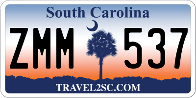 SC license plate ZMM537