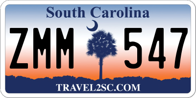 SC license plate ZMM547