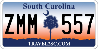 SC license plate ZMM557