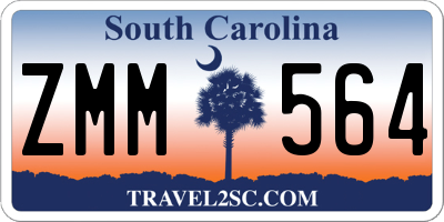 SC license plate ZMM564