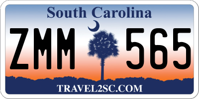 SC license plate ZMM565