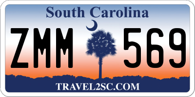 SC license plate ZMM569