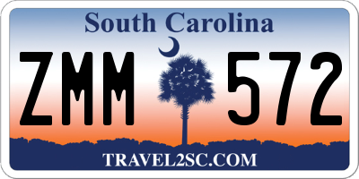 SC license plate ZMM572