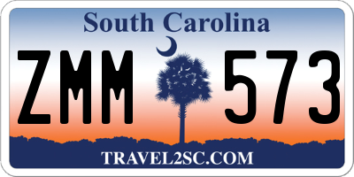 SC license plate ZMM573