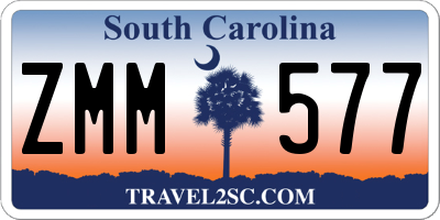 SC license plate ZMM577