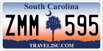 SC license plate ZMM595