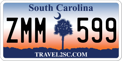SC license plate ZMM599