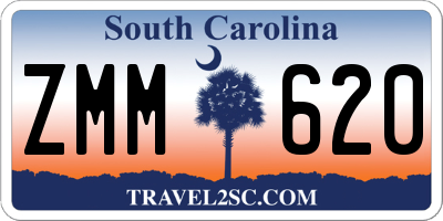 SC license plate ZMM620