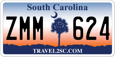 SC license plate ZMM624