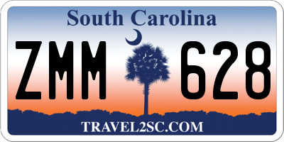 SC license plate ZMM628