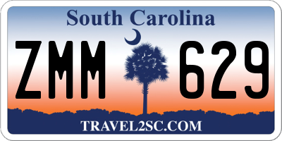 SC license plate ZMM629