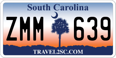 SC license plate ZMM639