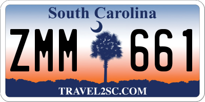 SC license plate ZMM661