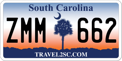 SC license plate ZMM662