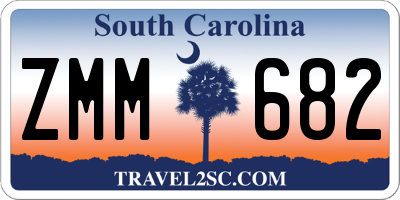 SC license plate ZMM682