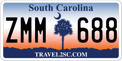 SC license plate ZMM688