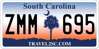 SC license plate ZMM695