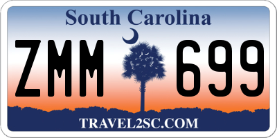 SC license plate ZMM699