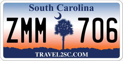 SC license plate ZMM706